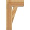 Ekena Millwork Traditional Block Rough Sawn Bracket w/ Offset Brace, Western Red Cedar, 8"W x 18"D x 30"H BKT0806X18X30TRA05RWR - alternate 2